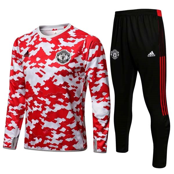 Sudadera De Training Manchester United 2022 Rojo Negro